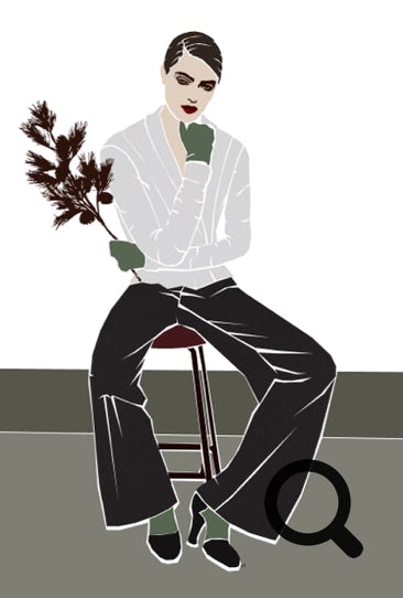 Illustration Sitzend