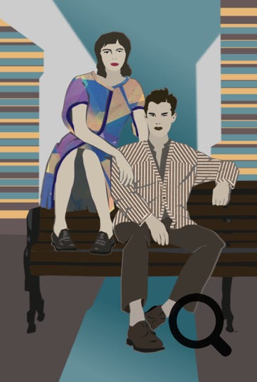 Illustration Sommerbank